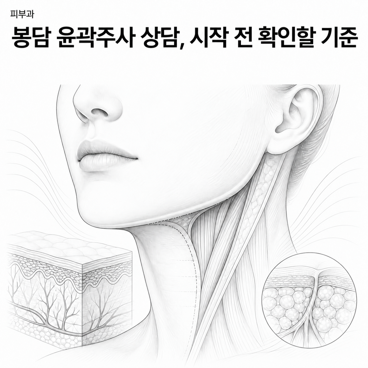 경기 피부과 봉담 윤곽주사 상담, 시작 전 확인할 기준 핵심 정보 이미지
