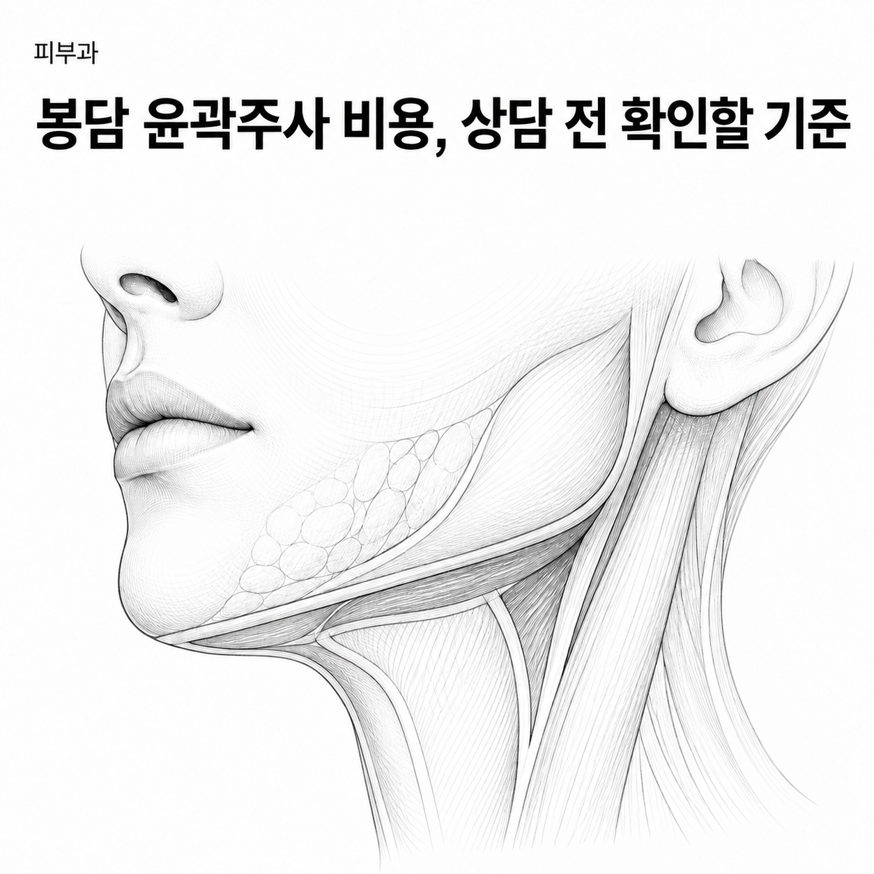 경기 피부과 봉담 윤곽주사 비용, 상담 전 확인할 기준 핵심 정보 이미지