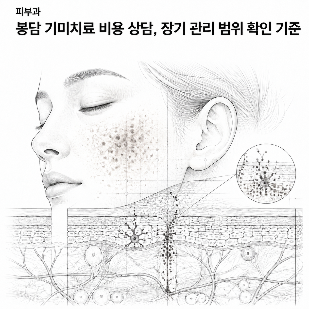 경기도 피부과 봉담 기미치료 비용 상담, 장기 관리 범위 확인 기준 핵심 정보 이미지