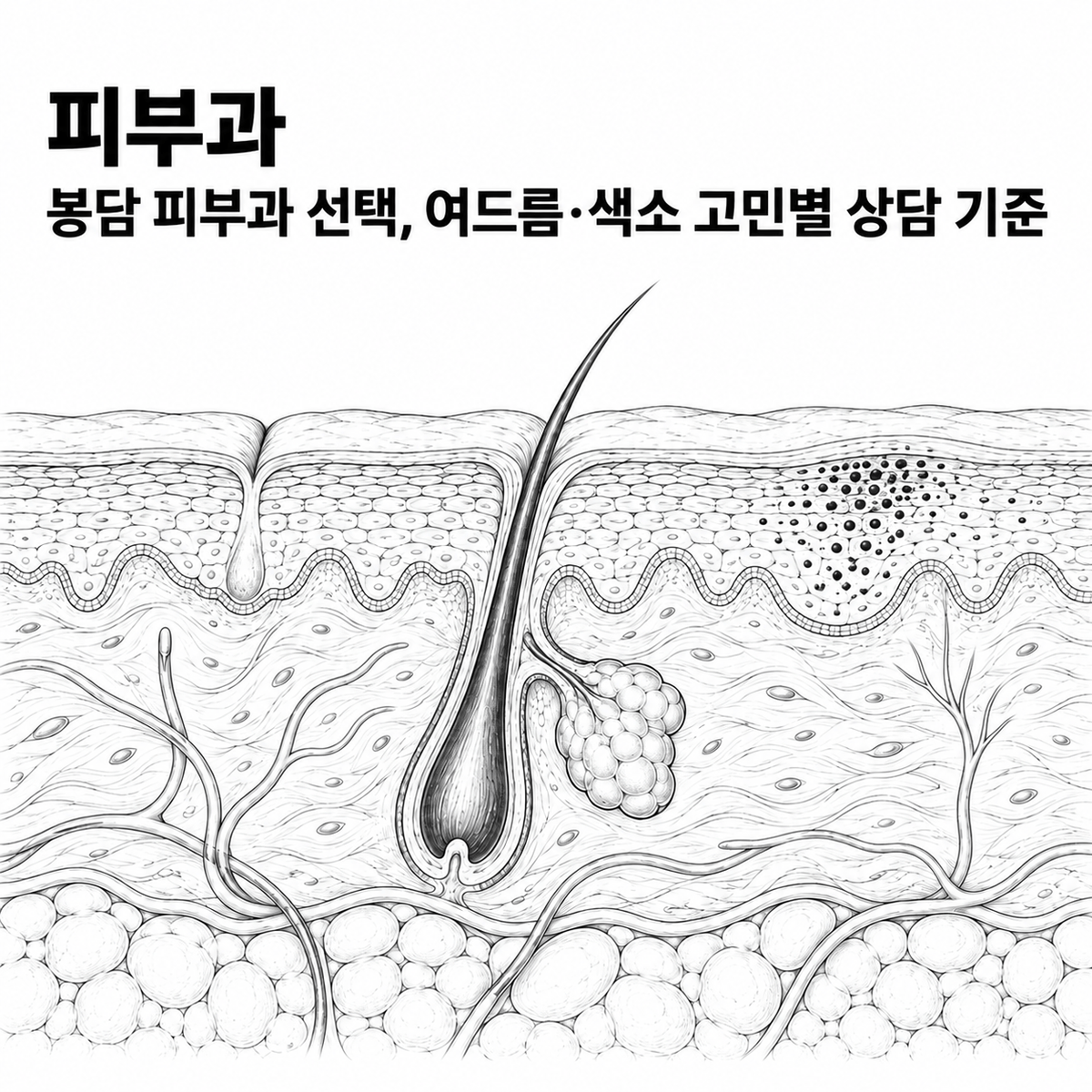 경기도 화성시 봉담 피부과 선택, 여드름·색소 고민별 상담 기준 핵심 정보 이미지