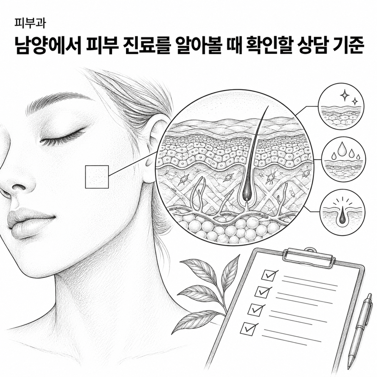 경기도 화성시 피부과 남양에서 피부 진료를 알아볼 때 확인할 상담 기준 핵심 정보 이미지